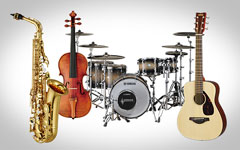 Wide set of instrument voices